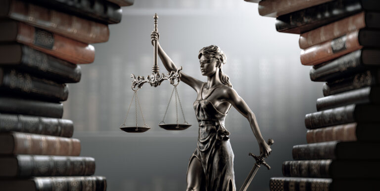 Themis Statue of justice Law Legal System Justice Crime concept