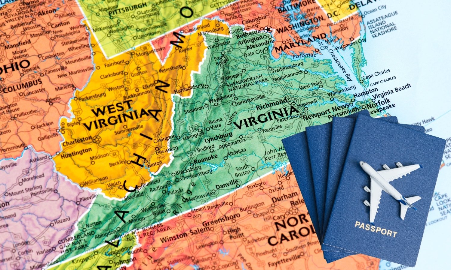 Virginia map