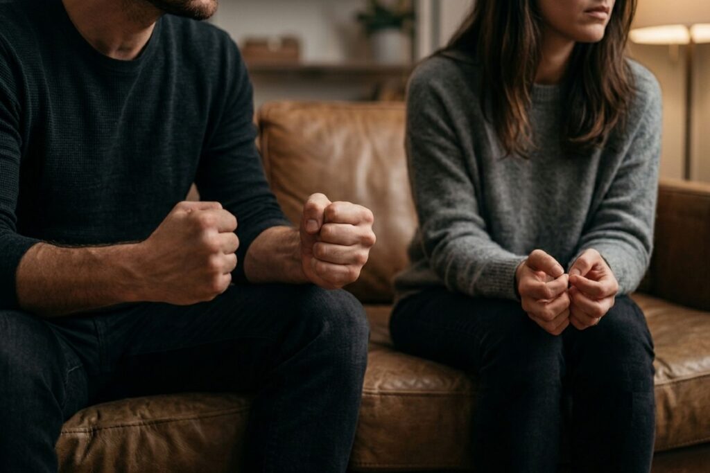 Couple in argument